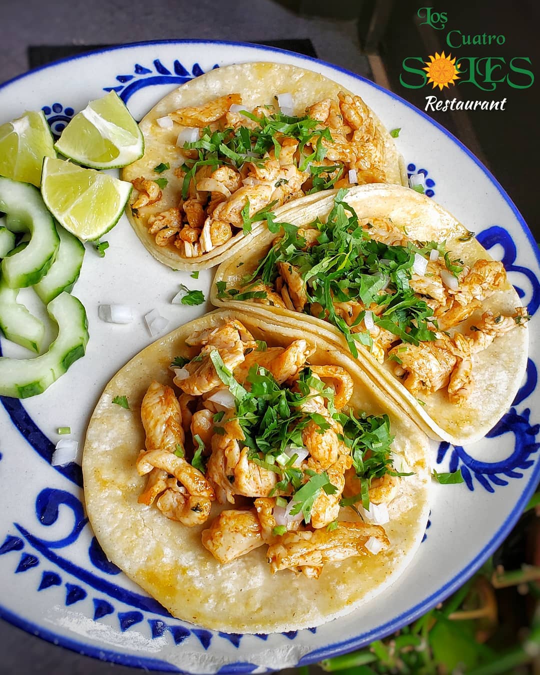 Tacos de pollo artesanales — Los Cuatro Soles Philadelphia